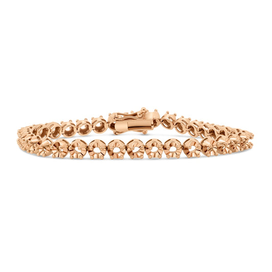 BR-3722 Rose Gold Bracelet UNSET - Main View