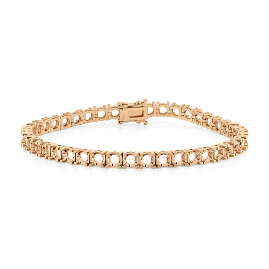 BR-5109 Rose Gold Bracelet UNSET - Main View