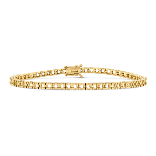 BR-5409 Yellow Gold Bracelet UNSET - Main View
