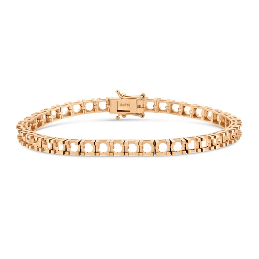 BR-5409 Rose Gold Bracelet UNSET - Main View