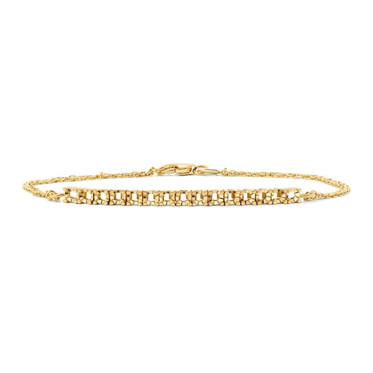 BR-8542 Yellow Gold Bracelet UNSET - Main View