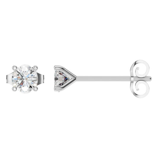 EA-2998 White Gold Earrings SET - Main View