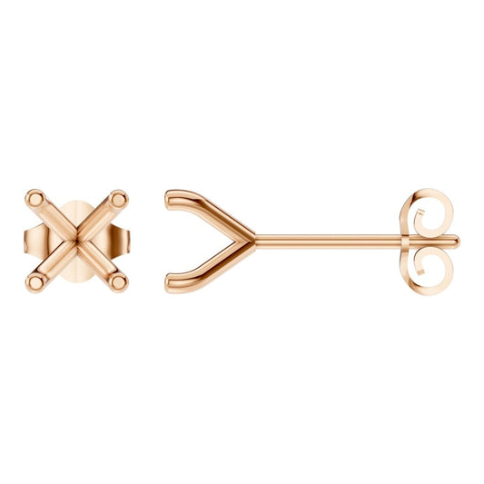 EA-2998 Rose Gold Earrings UNSET - Main View