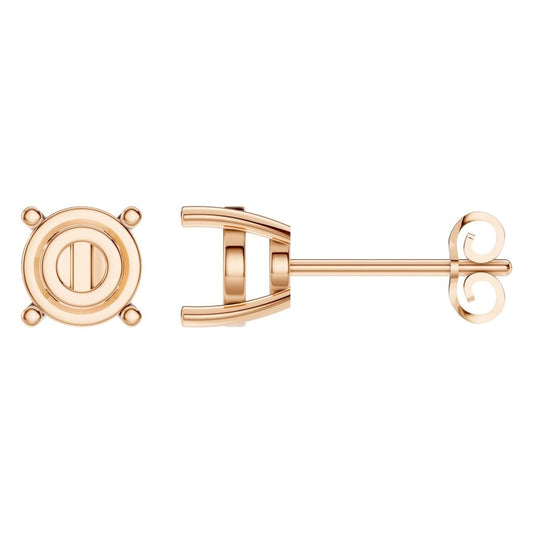 EA-6465 Rose Gold Earrings UNSET - Main View