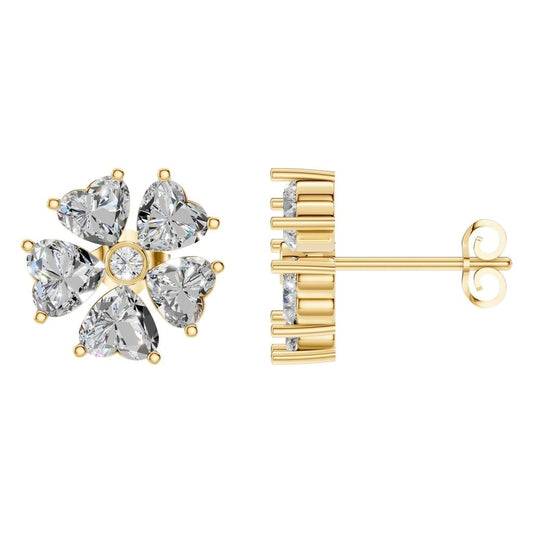 EA-8716 Yellow Gold Earrings SET - Main View