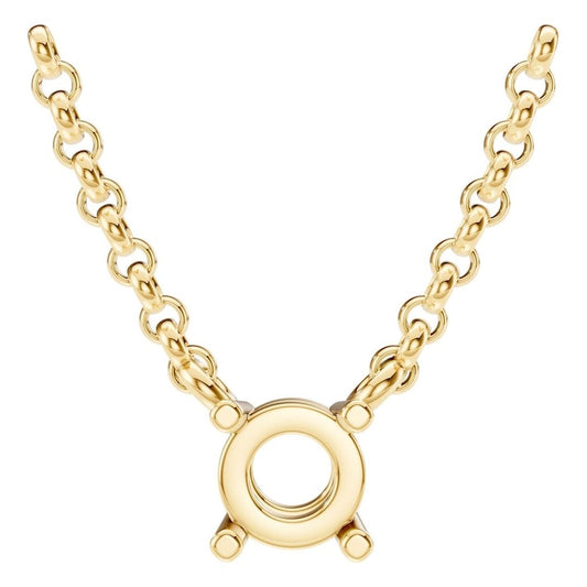 NE-1052 Yellow Gold Necklace UNSET - Main View