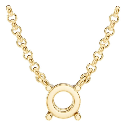 NE-1052 Yellow Gold Necklace UNSET - Main View