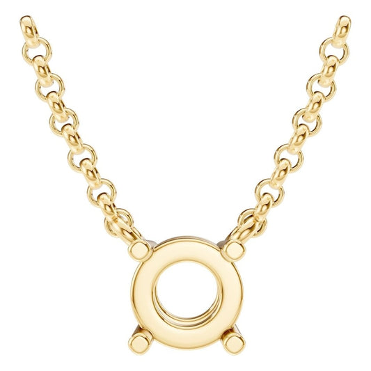 NE-1052 Yellow Gold Necklace UNSET - Main View