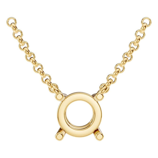 NE-1052 Yellow Gold Necklace UNSET - Main View