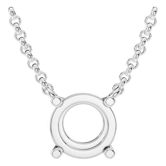 NE-1052 White Gold Necklace UNSET - Main View