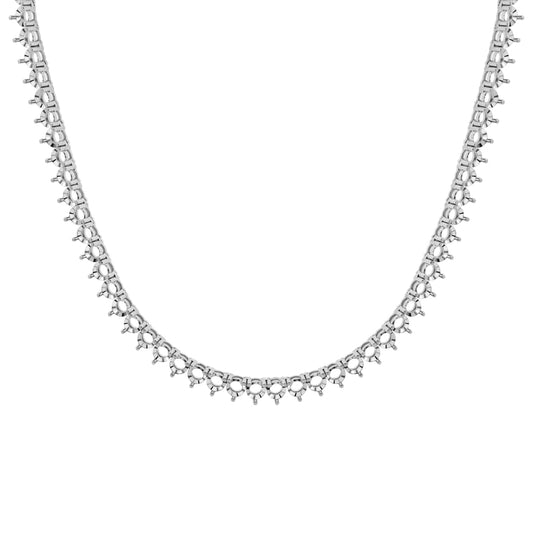 NE-5556 White Gold Necklace UNSET - Main View