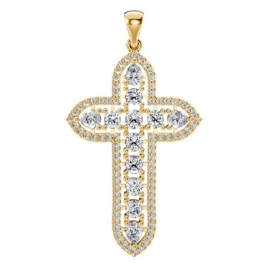 PE-0644 Yellow Gold Pendant SET - Main View