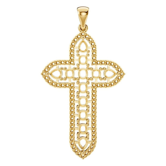 PE-0644 Yellow Gold Pendant UNSET - Main View