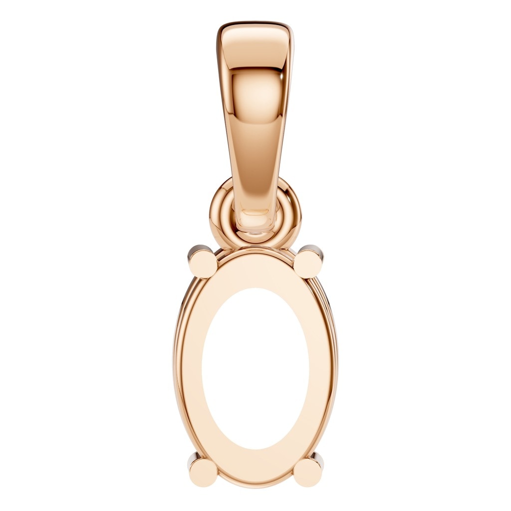 PE-1164 Rose Gold Pendant UNSET - BACK