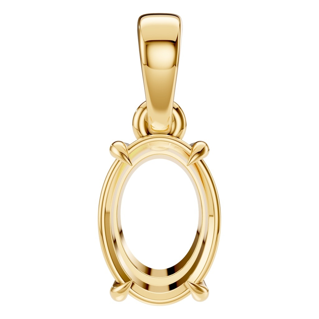 PE-1164 Yellow Gold Pendant UNSET - Main View