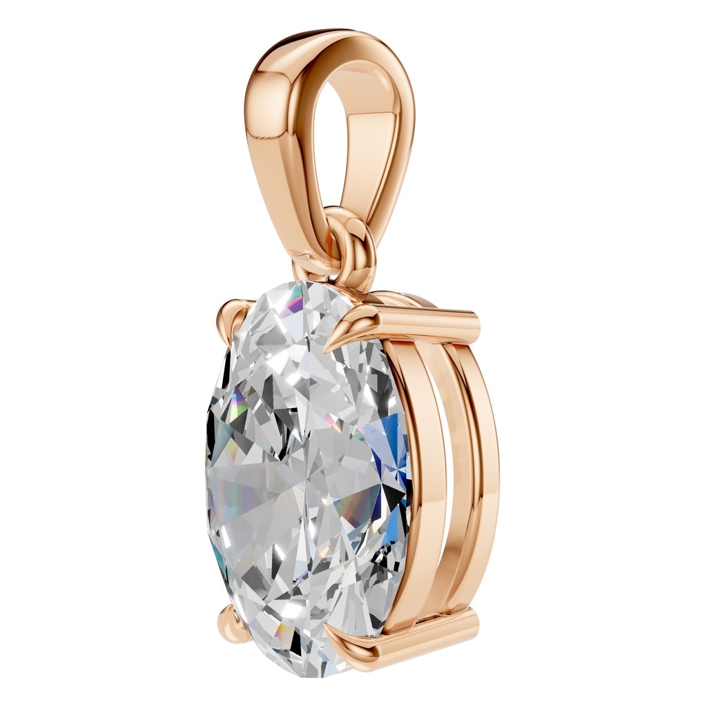 PE-1164 Rose Gold Pendant SET - ANGLE