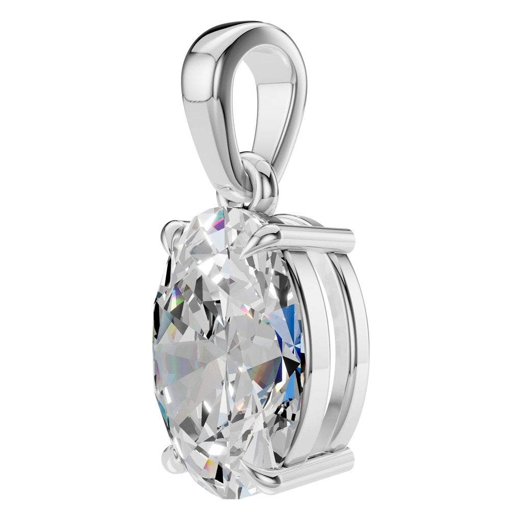 PE-1164 White Gold Pendant SET - ANGLE