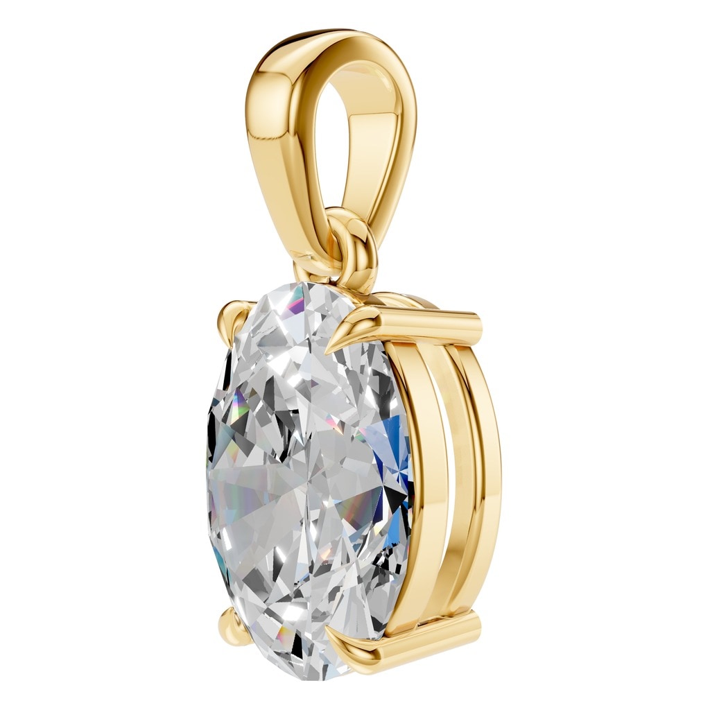 PE-1164 Yellow Gold Pendant SET - ANGLE
