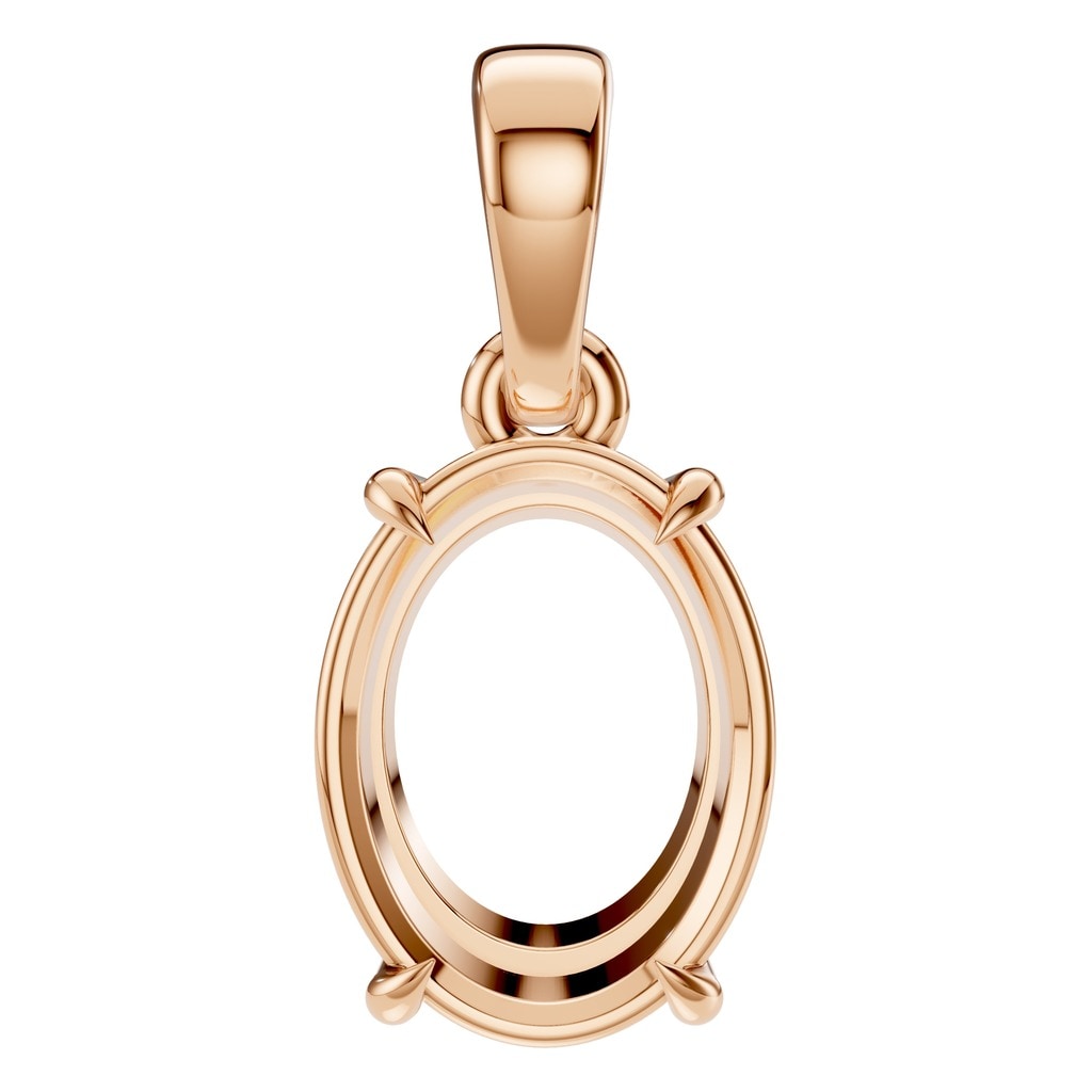 PE-1164 Rose Gold Pendant UNSET - Main View