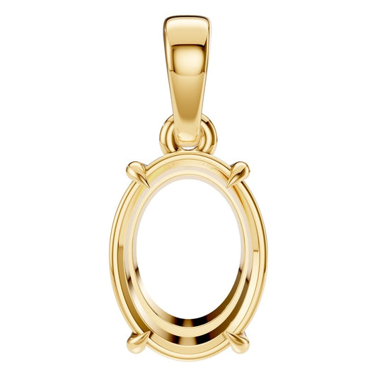 PE-1164 Yellow Gold Pendant UNSET - Main View