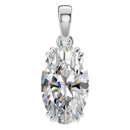 PE-1164 White Gold Pendant SET - Main View