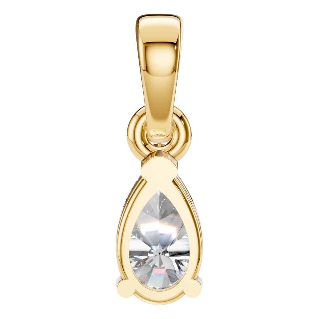 PE-1164 Yellow Gold Pendant SET - BACK
