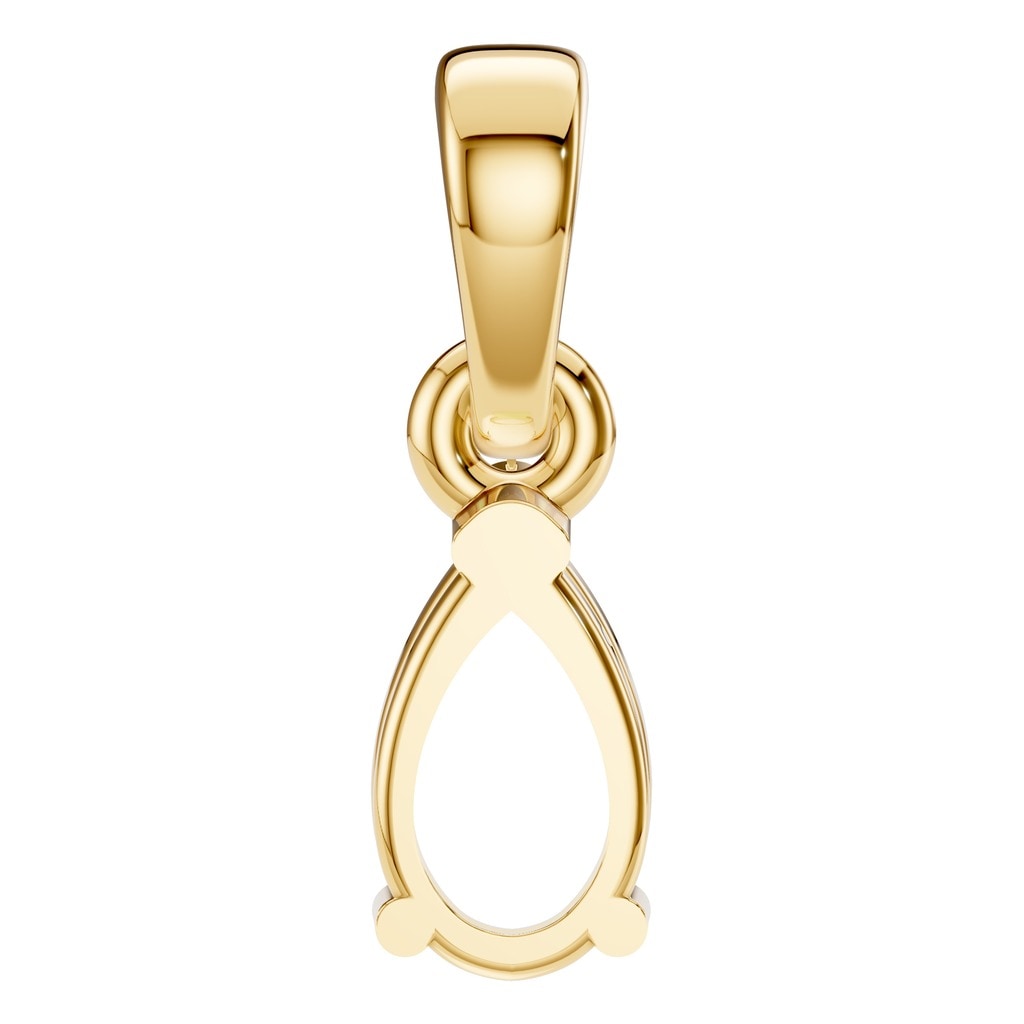 PE-1164 Yellow Gold Pendant UNSET - BACK