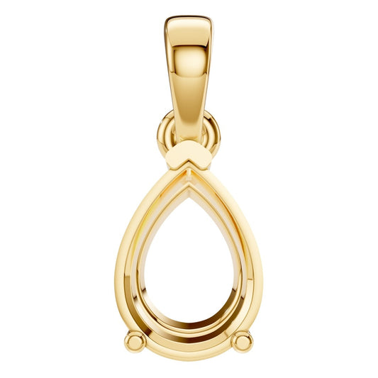 PE-1164 Yellow Gold Pendant UNSET - Main View