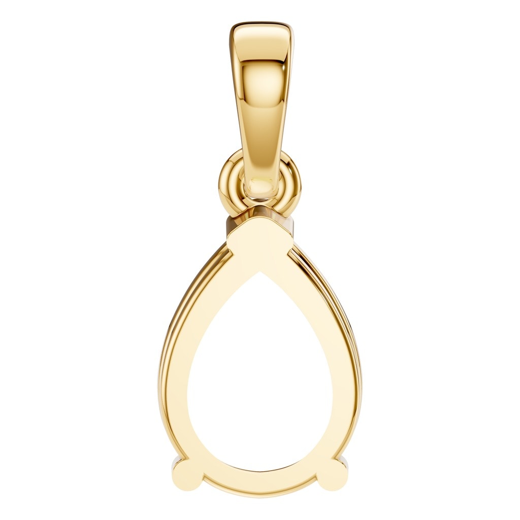 PE-1164 Yellow Gold Pendant UNSET - BACK