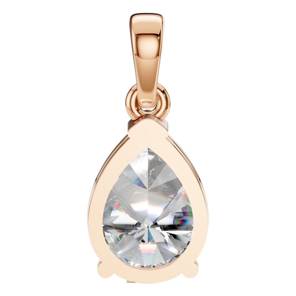 PE-1164 Rose Gold Pendant SET - BACK