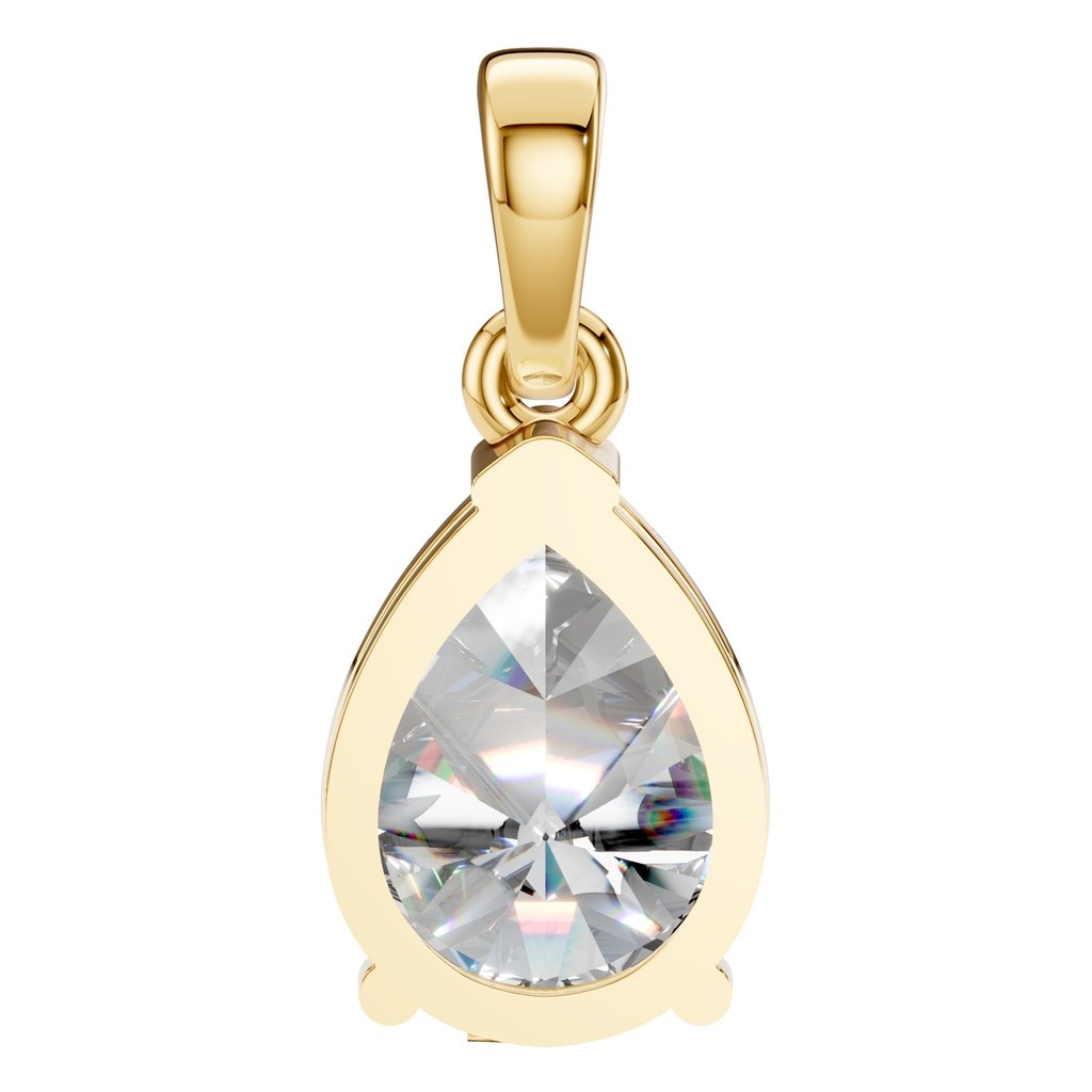 PE-1164 Yellow Gold Pendant SET - BACK