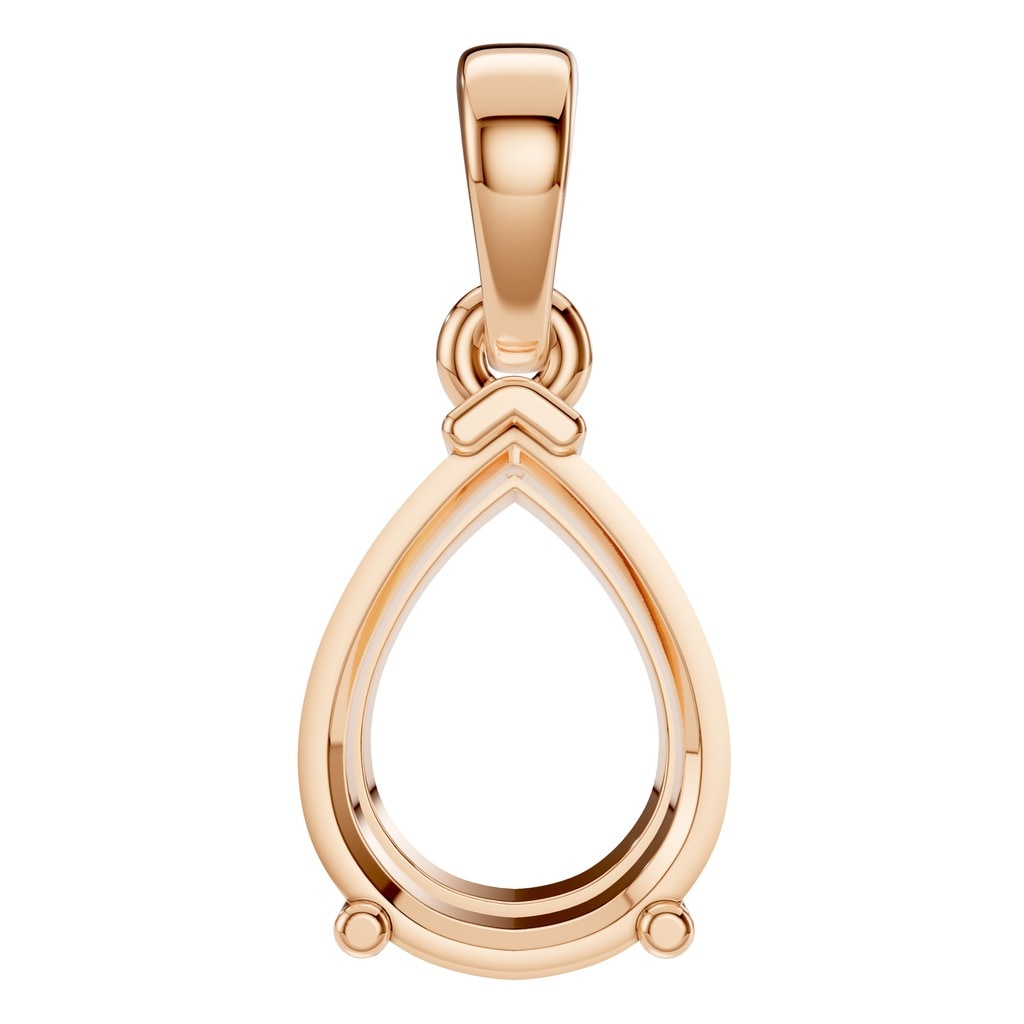 PE-1164 Rose Gold Pendant UNSET - Main View