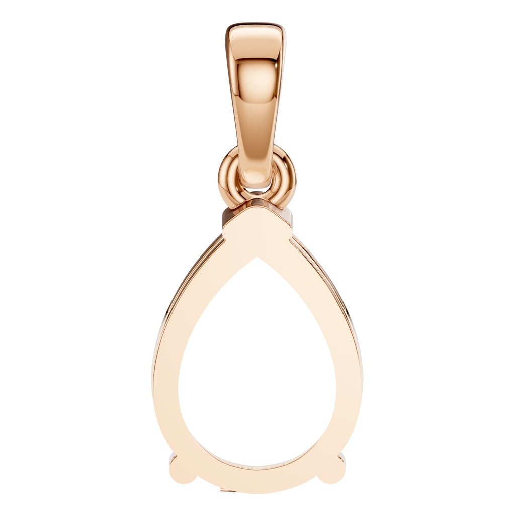 PE-1164 Rose Gold Pendant UNSET - BACK