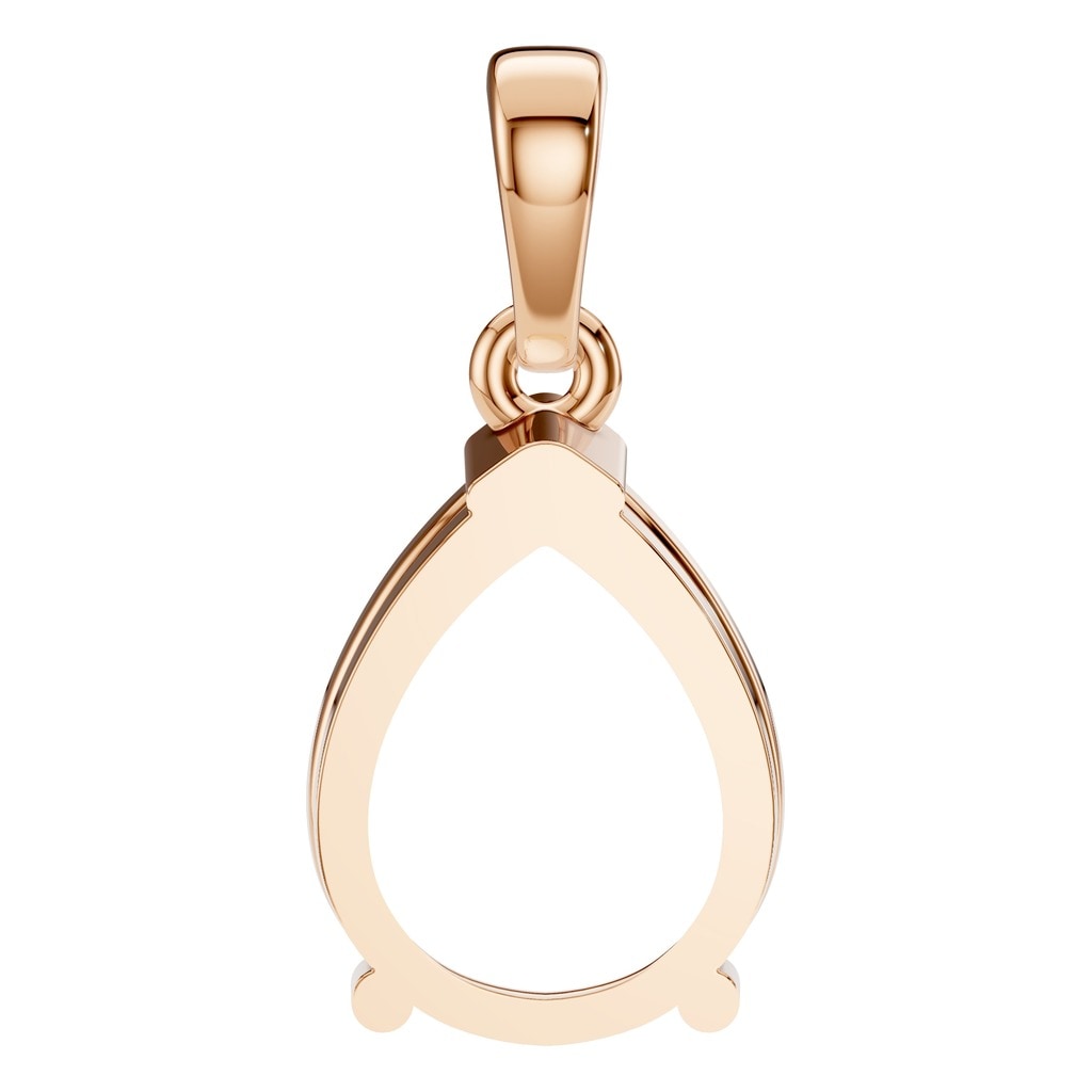 PE-1164 Rose Gold Pendant UNSET - BACK