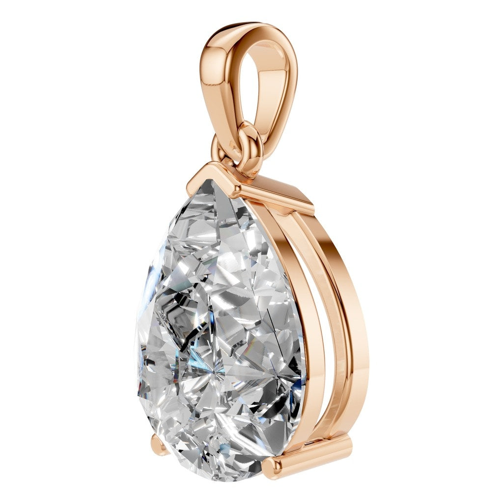 PE-1164 Rose Gold Pendant SET - ANGLE