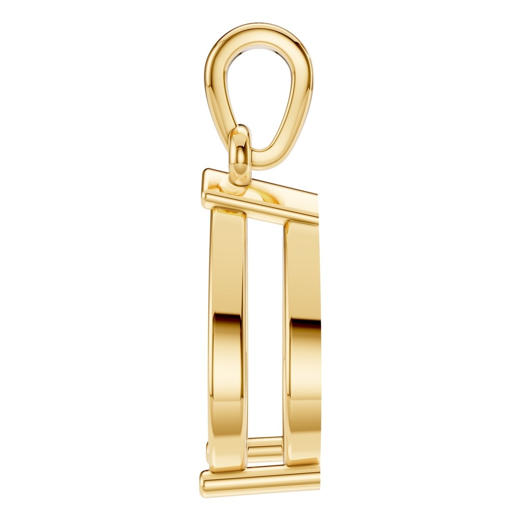 PE-1164 Yellow Gold Pendant UNSET - Side View