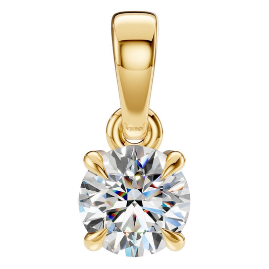 PE-1164 Yellow Gold Pendant SET - Main View