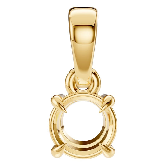 PE-1164 Yellow Gold Pendant UNSET - Main View