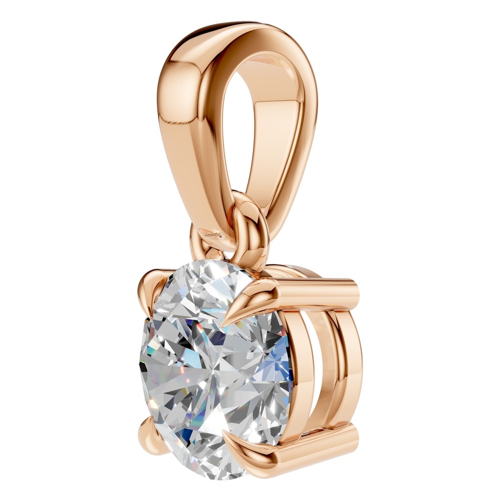 PE-1164 Rose Gold Pendant SET - ANGLE