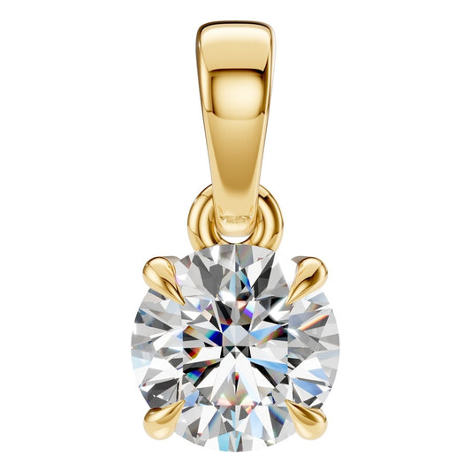 PE-1164 Yellow Gold Pendant SET - Main View