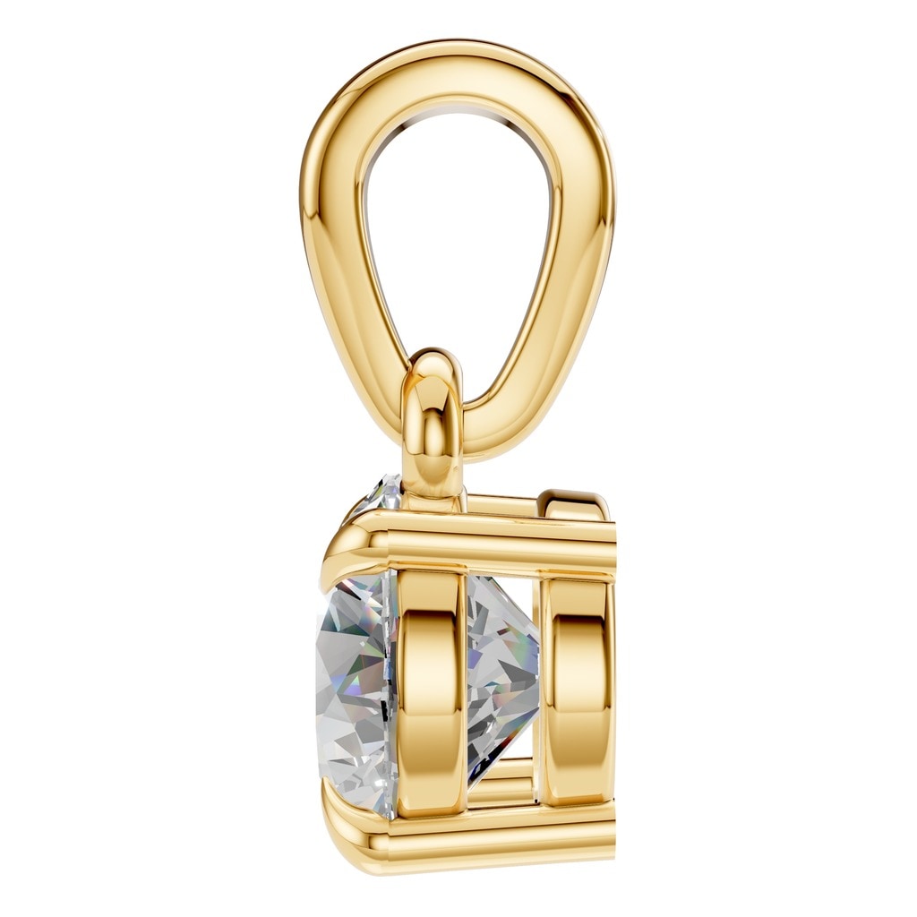 PE-1164 Yellow Gold Pendant SET - Side View