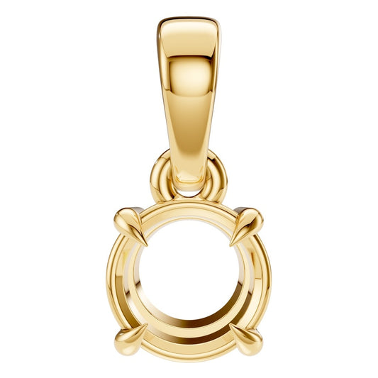 PE-1164 Yellow Gold Pendant UNSET - Main View