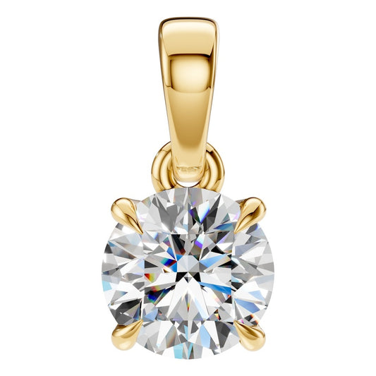 PE-1164 Yellow Gold Pendant SET - Main View