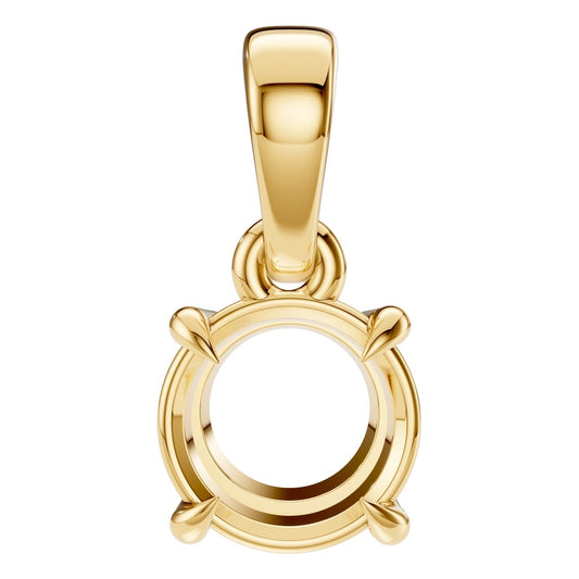 PE-1164 Yellow Gold Pendant UNSET - Main View