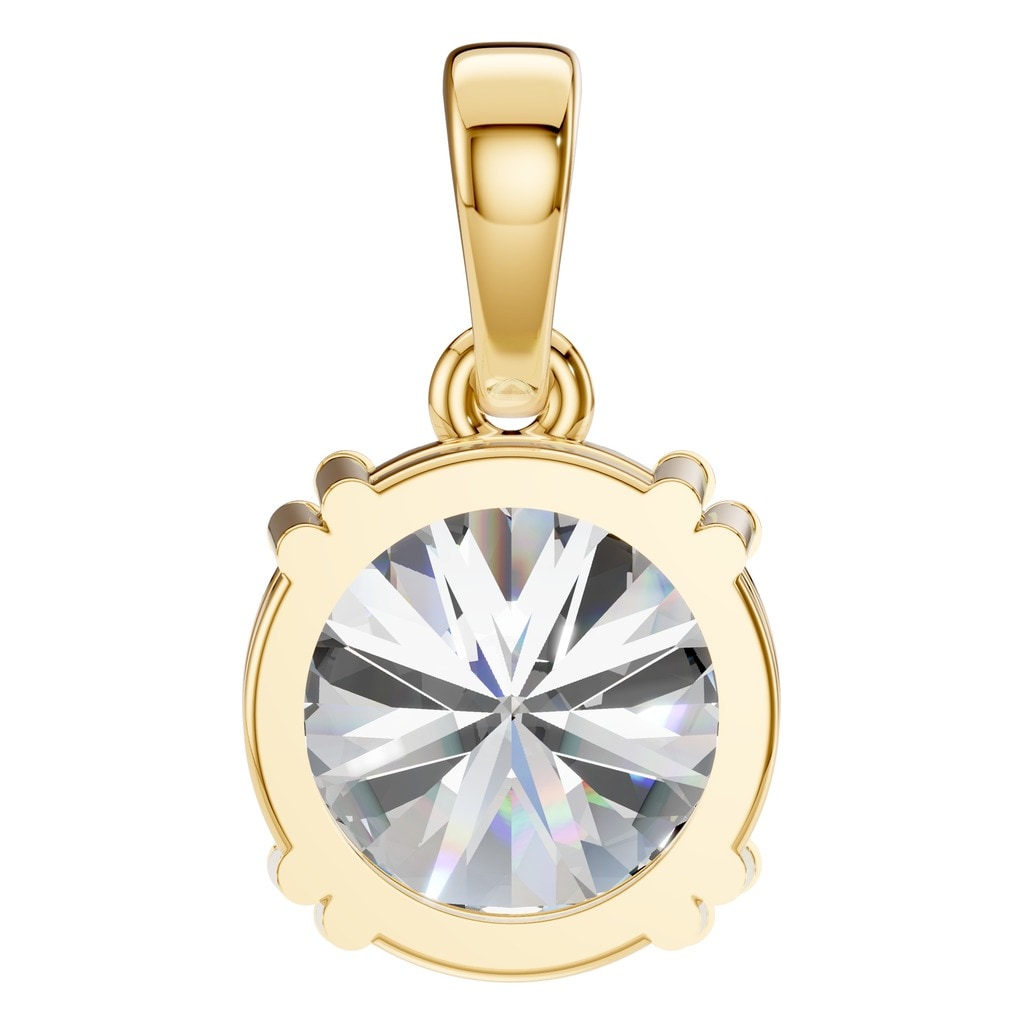 PE-1164 Yellow Gold Pendant SET - BACK