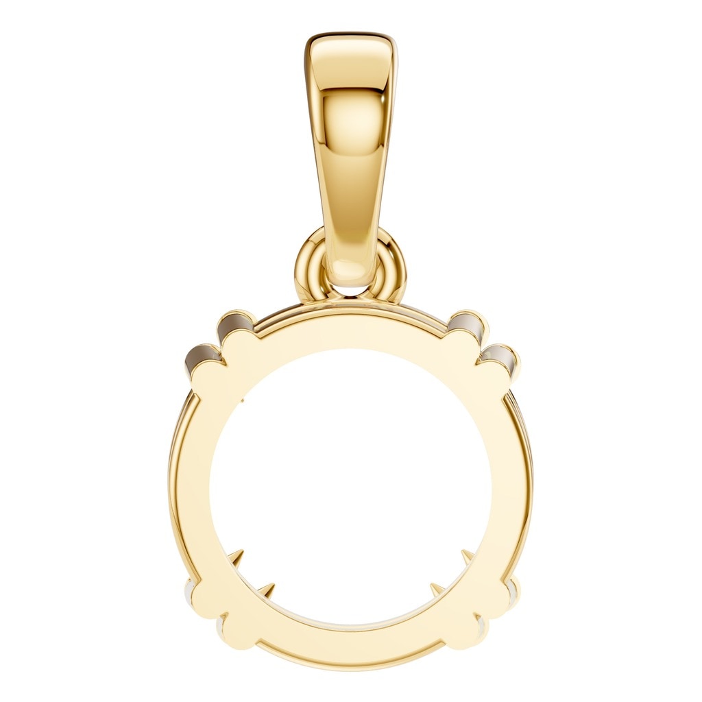 PE-1164 Yellow Gold Pendant UNSET - BACK