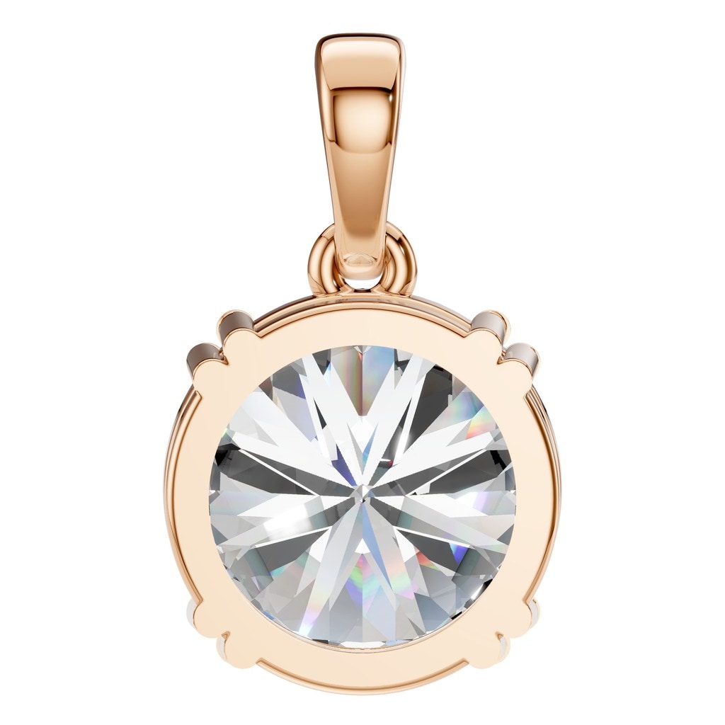 PE-1164 Rose Gold Pendant SET - BACK