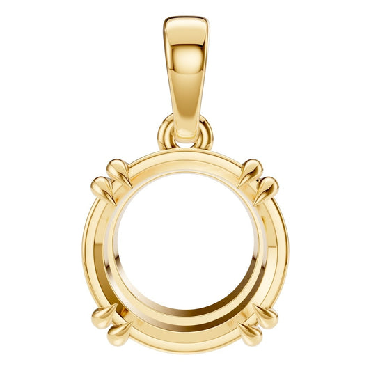 PE-1164 Yellow Gold Pendant UNSET - Main View