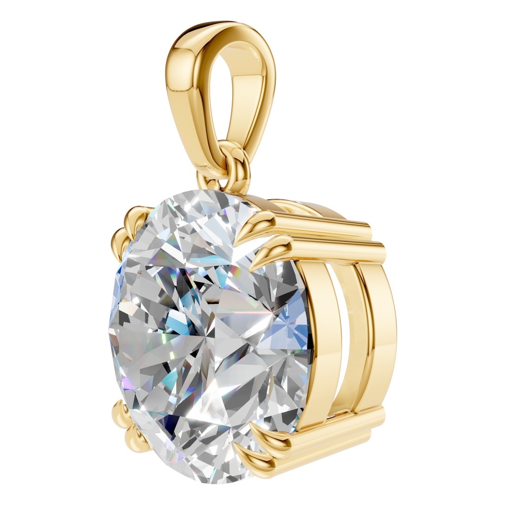 PE-1164 Yellow Gold Pendant SET - ANGLE