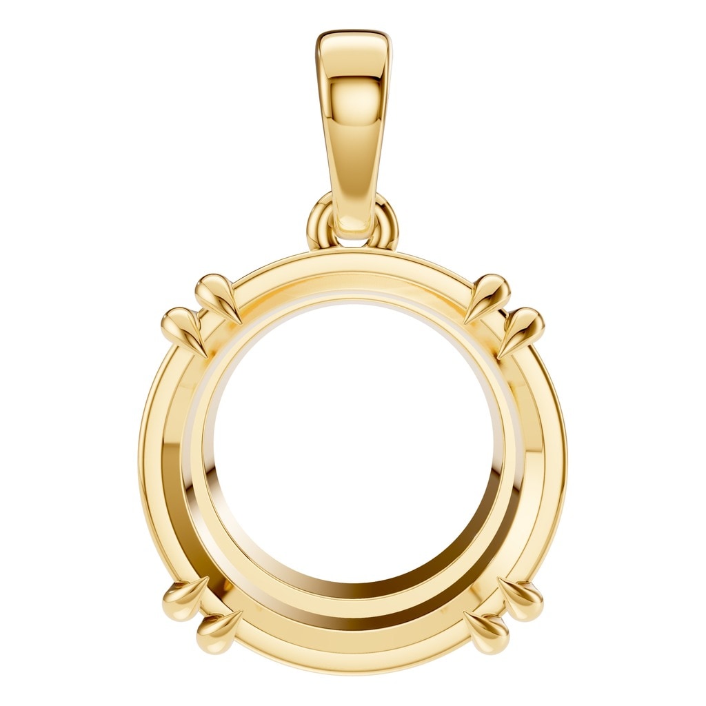PE-1164 Yellow Gold Pendant UNSET - Main View